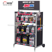 Win More Attractions With Your Brand Logo On Floor Standing Pegboard Oil Spray Paint Metal Display Rack